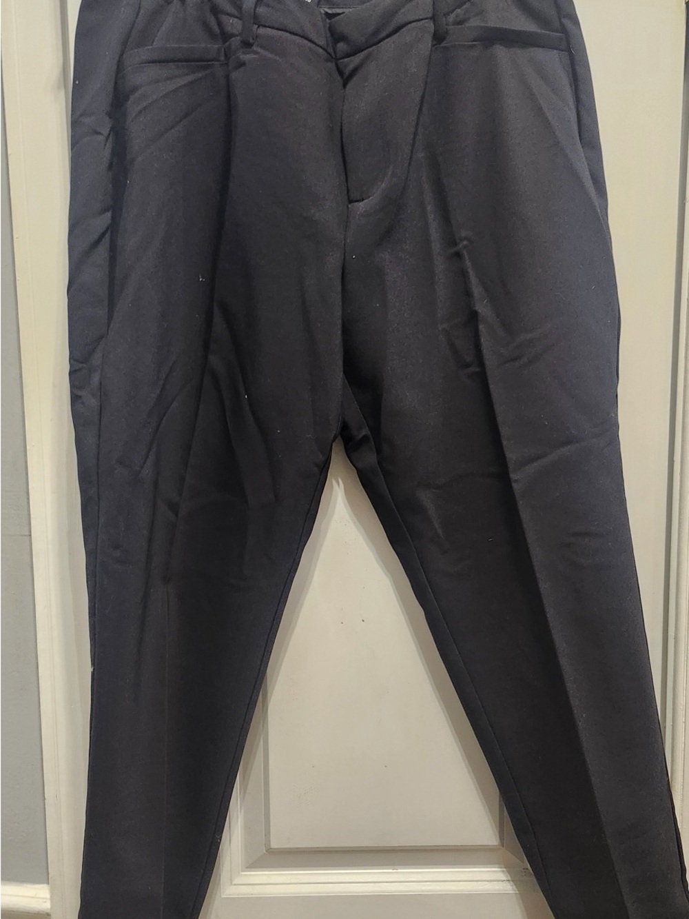 Roz & Ali Black Tapered Dress Trousers